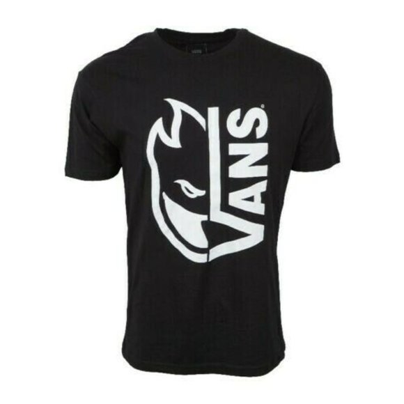 NEW MEN VANS SPITFIRE T -SHIRT  BLACK TEE Front & Back  **CHOOSE COLOR** - Picture 3 of 6